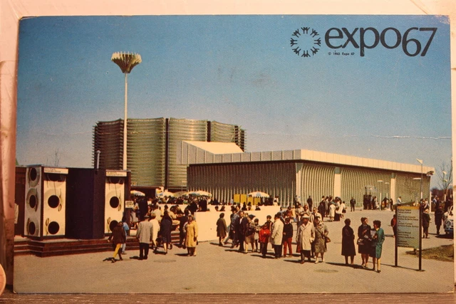 Canada Quebec Montreal Canadian Pacific Cominco Pavilion Expo 67 Postcard Old PC