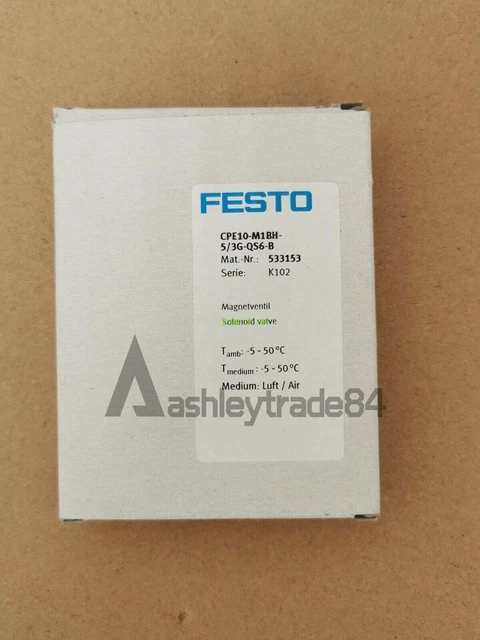 1PC NEW FESTO solenoid valve CPE10-M1BH-5/3G-QS6-B 533153