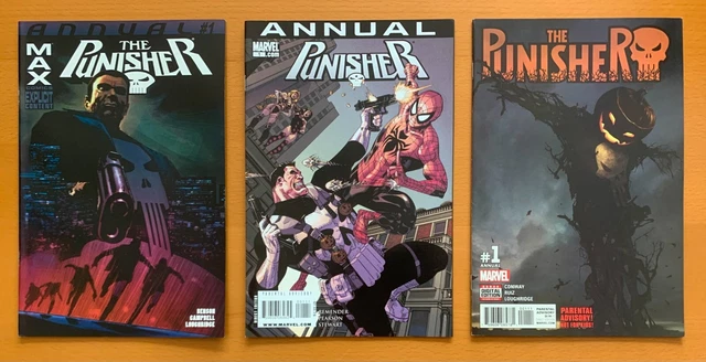 Punisher Annuals 2007, 2009 & 2016 (Marvel) 3 x VF/NM & NM condition comics