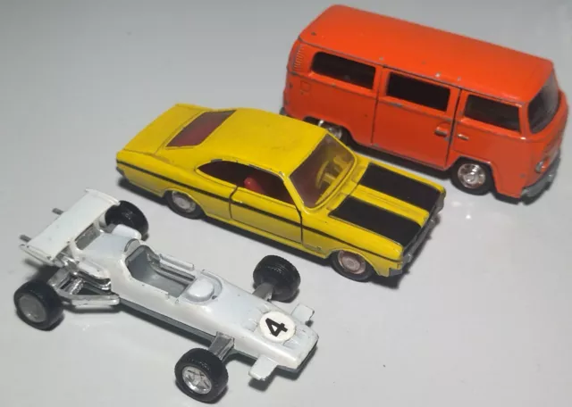 Schuco Commodore, VW Bus, BMW Formel 2.