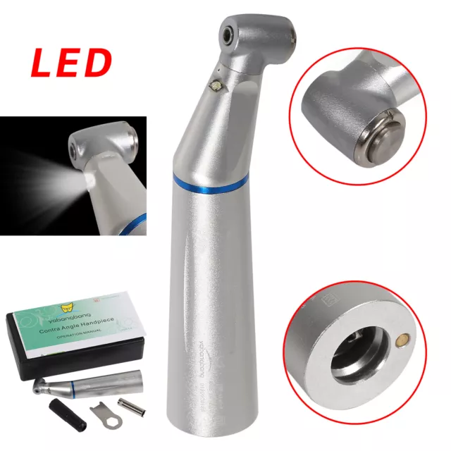 Dental Low Speed LED Dentaire Contre Contra Angle Handpiece Inner Water Spray YH