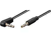 MicroConnect AUDLL1A 3.5mm jack Cable 1m M-M 90�