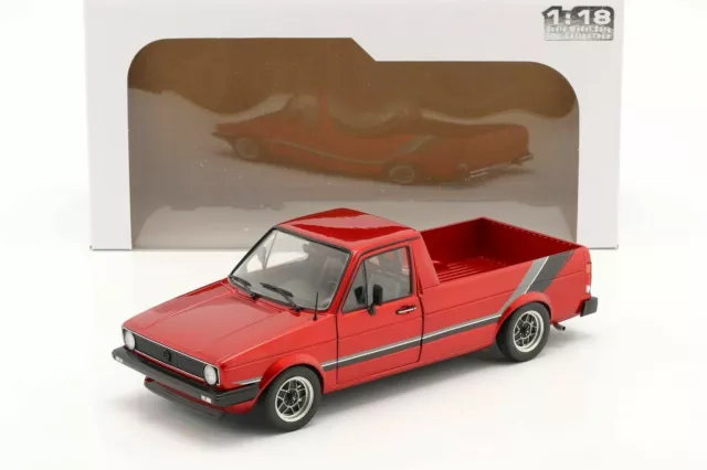 Vw Caddy Mki 1982 Pick Up Custom Red Solido S1803508 1/18 Volkswagen 1/18