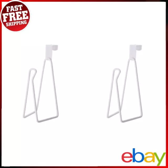 Wall Mount Metal Toilet Roll Paper Holder Punch Free for Bathroom (White) ✅