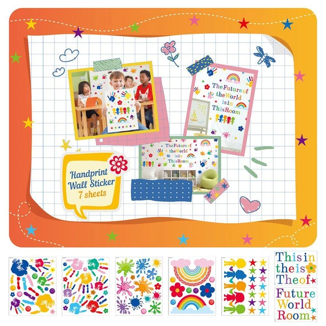 Stickers Ecole Autocollants Muraux Colorés Inspirants Pour Enfants