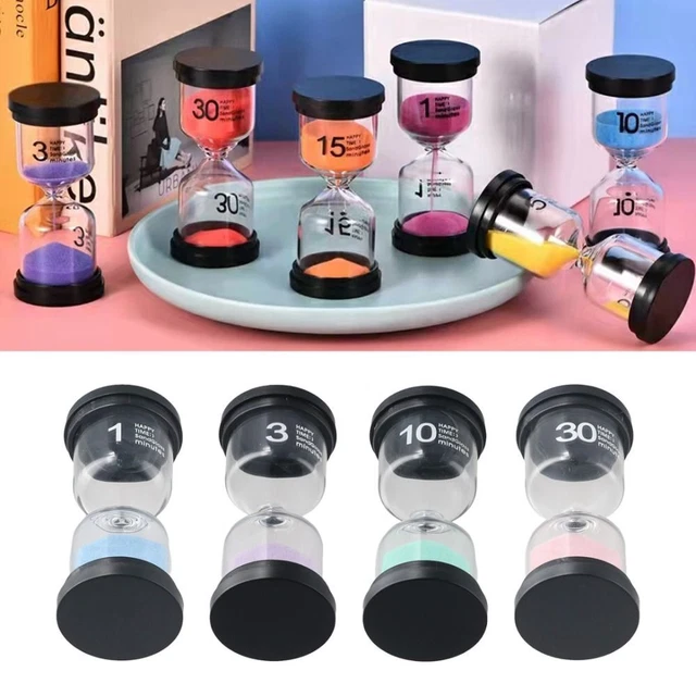 4pcs 1min 3mins 10mins 30mins Sand Timer Colorful Sand Clock Timers  Kids