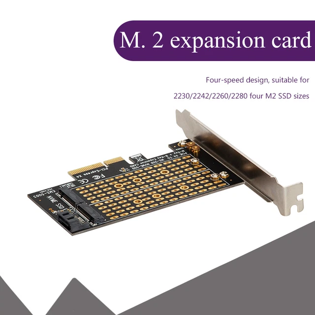 Ntff PCIE NVME SATA M.2 SSD to PCI-Express 3.0 X4 Adapter for B Key M Key ...
