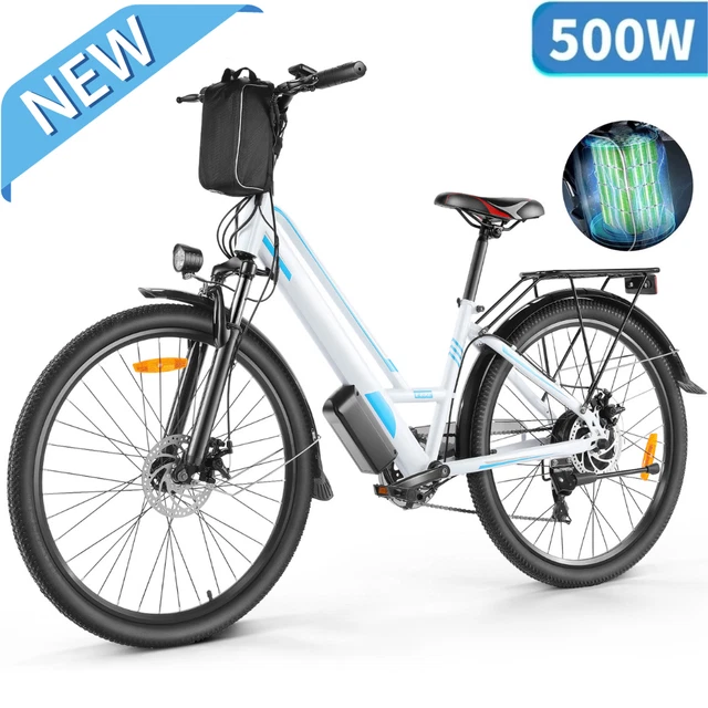 ELECTRIC BIKE 500W 48V LowStep Thru 26in Cruiser Bicycle Commuter E