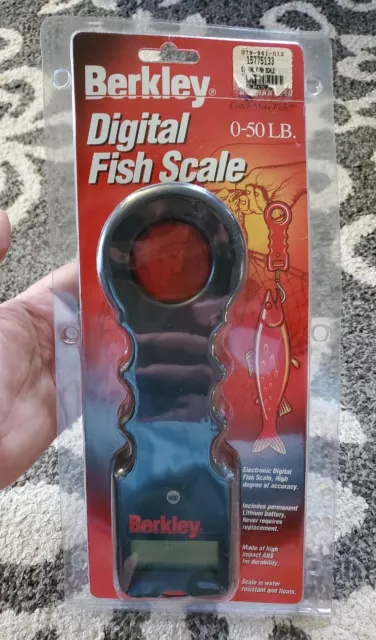Berkley NEW Portable 50lb Digital Fishing Scales With Tape Measure