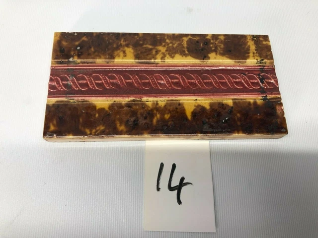 VINTAGE MINTON BORDER CERAMIC TILE 6 x 3 inches 3