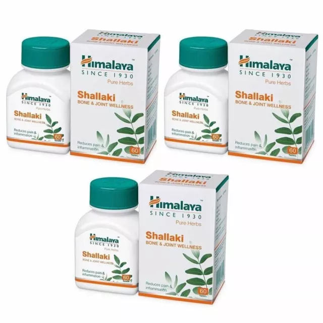 Shallaki Himalaya Pure Herbs Bone & Joint Wellness 60 Tabletten, 3er Pack