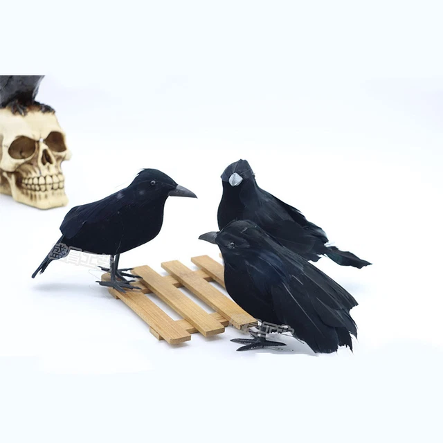 Realistische Krhe Deko Fenteer Knstliche Rabe Krhe Waldvgel Fr Garten  Balkon - #5 Vogeldeko Garten Balkon