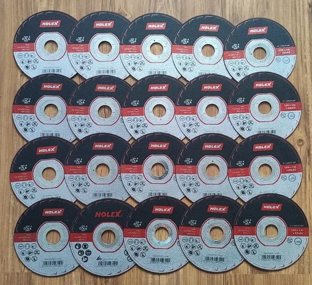 Holex 20 x Cutting Discs 125X1,0X22,23mm Brand New