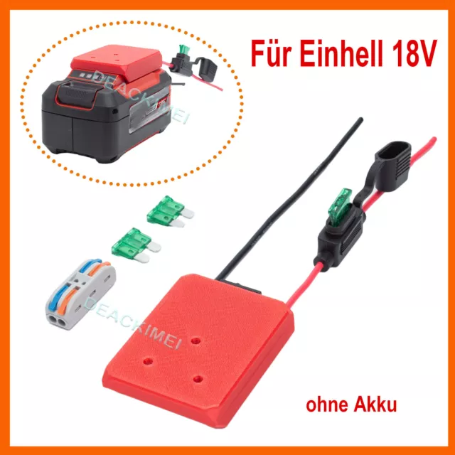 Für Einhell 18V Adapter für Akku-Ladestation Leistungsausgangs-DIY-Konverter