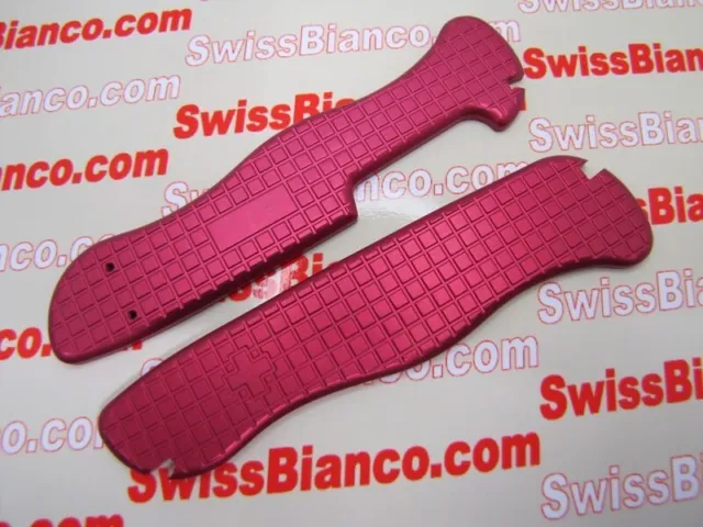 swissbianco red alox  scales for 111mm victorinox swiss army knives