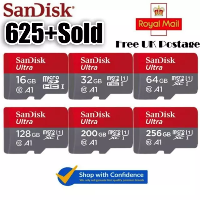 Genuine SanDisk Micro SD Memory Card TF microsd 16GB 32GB 64GB 128GB SDHC SDXC