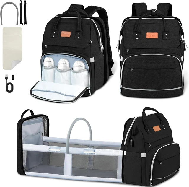 Fandiar Diaper Bag Backpack with Changing Station Baby Diaper Bags for Boys Girl