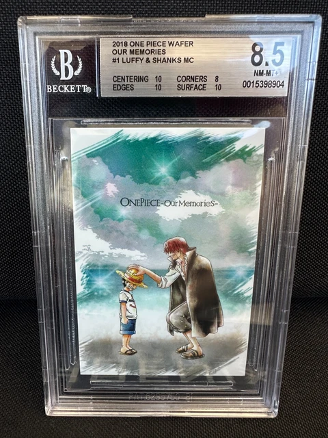 ONE PIECE FIRST Edition wafer card Luffy&Shanks Romance dawn scene our