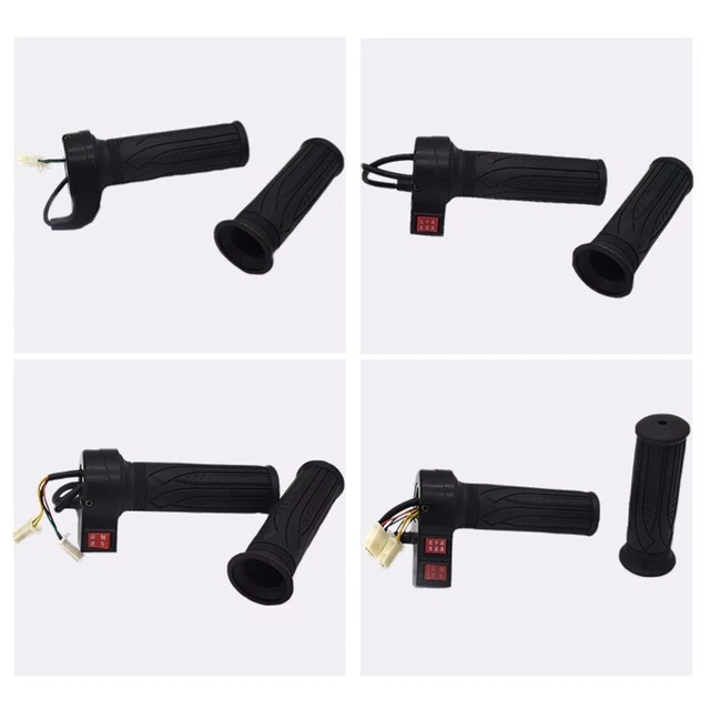 Poignée D'accélérateur Universelle 22,5 Mm – 3 Fils, Pour Vélo électrique, Trottinette Et Kart (12V-48V, Câble 130 Cm)