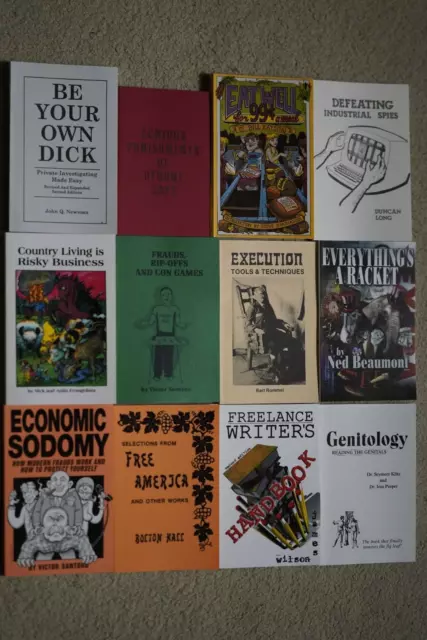 Loompanics Unlimited, Rare and Out-of-Print titles. Brand New 12 Books Lot BG