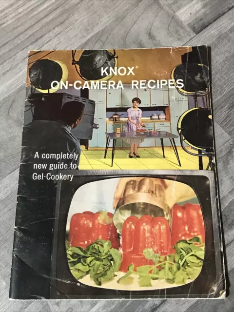 Knox Gelatin On-Camera Recipes Vintage Cookbook 1960 paperback