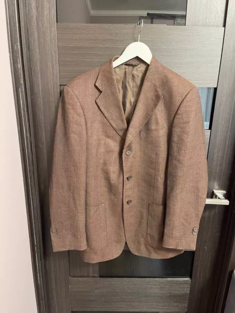 Kiton Mens Wool Blazer Size 50