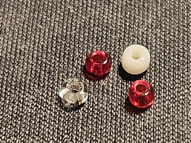 Stunning Ancient Roman Tiny Quartet Of Glass Beads Please See Description L115d