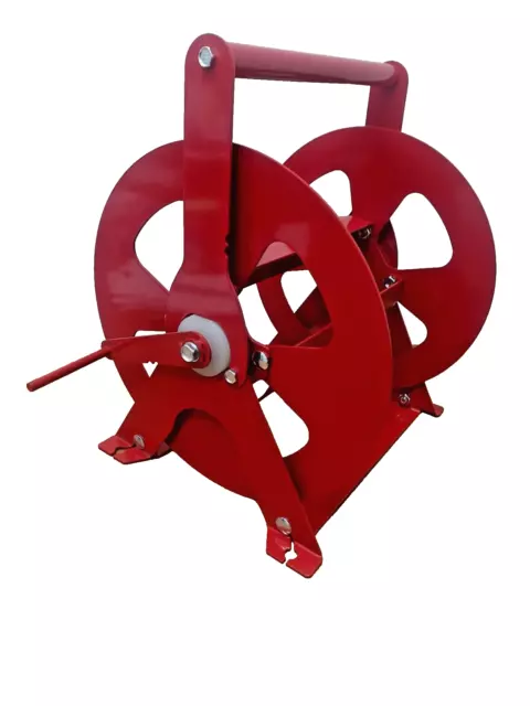 Red Fire Hose Reel - Hand Crank Reel Fits 30m of 3/4" (19mm) Hose Reel Only