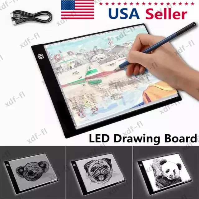 A4 USB Powered LED Light Box Drawing Tracing Light Pad Dimmable Copy Board  