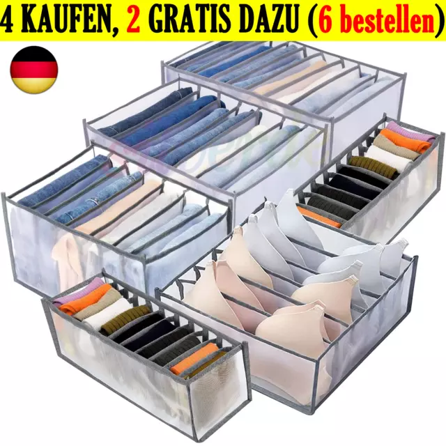 Aufbewahrungsboxen Organizer Kasten Schublade Kleidung Trennwänd Kleiderschrank`