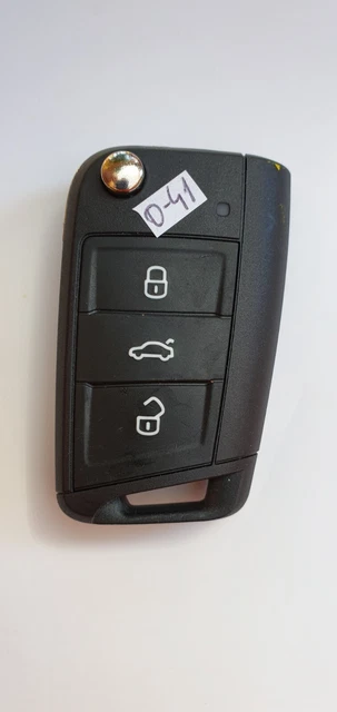 Guscio Chiave Pieghevole 3 Pulsanti - Custodia Di Ricambio Per Telecomando Auto - Nero
