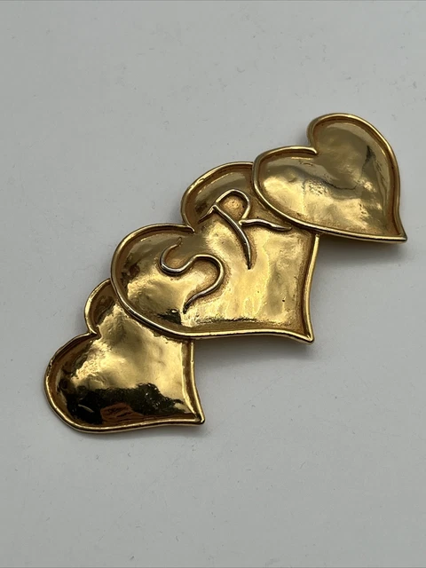 Broche Baroque SONIA RYKIEL Strass Oversize - Vintage 90/2000, Neuf Sans Boîte