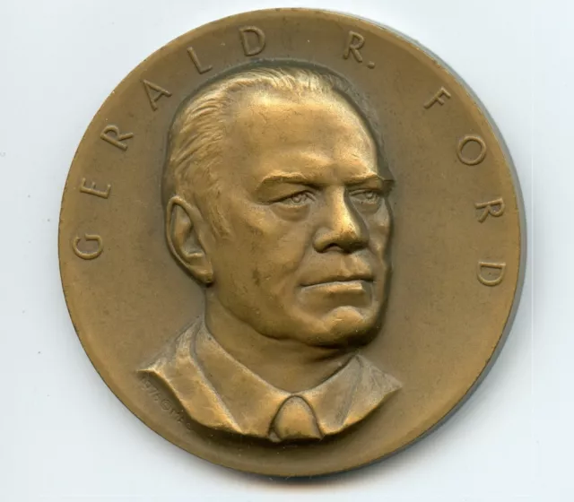 President of US G. Ford. Debates 1976 Bronze Medal by Medallic Art Co., Danbury