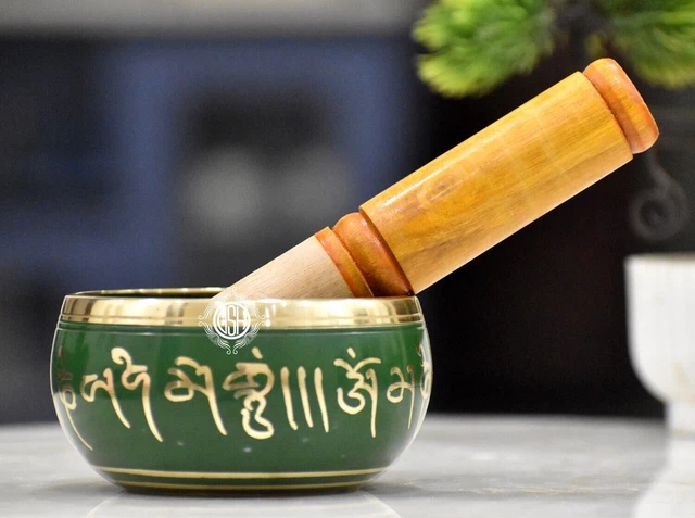DSH Singing Bowl Tibetan Buddhist Prayer Instrument with Wooden Stick. ( 1000-K)