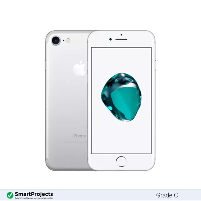 Apple iPhone 7 Argent 32GB État correct Débloqué smartphone