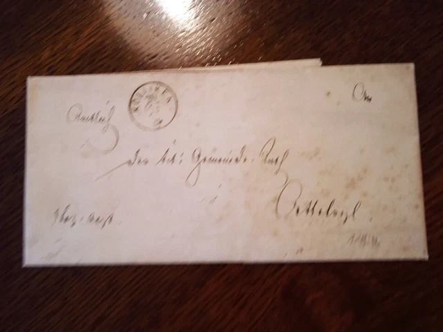 Kölliken Zofingen Schöftland Schöftle 1865 Alt Brief Inhalt Wachs-,Lacksiegel