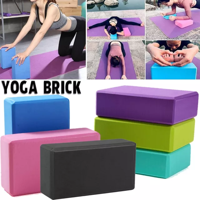 Yoga Block Brick Durable Foaming Home Exercise Practice Fitness Gym Sport Tool