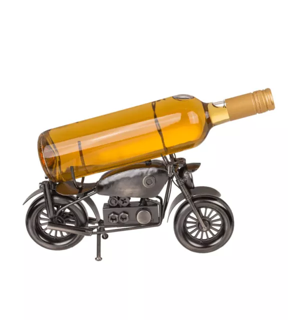 WEINFLASCHENHALTER FLASCHENHALTER MOTORRAD mit Paar Weinflasche Geschenk  EUR 23,90 - PicClick DE