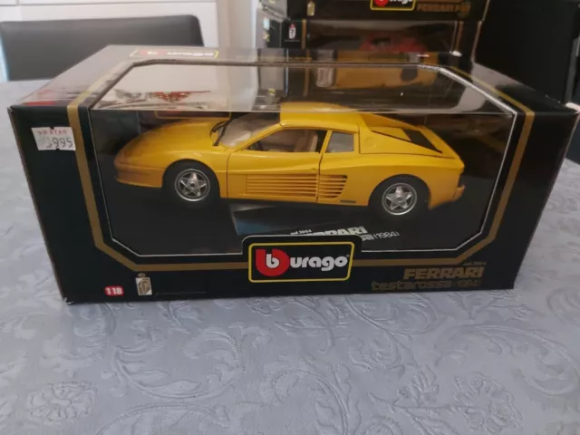 FERRARI TESTAROSSA 1984 BURAGO SCALA 1:18 MADE IN ITALY - Ottima Pari Al Nuovo