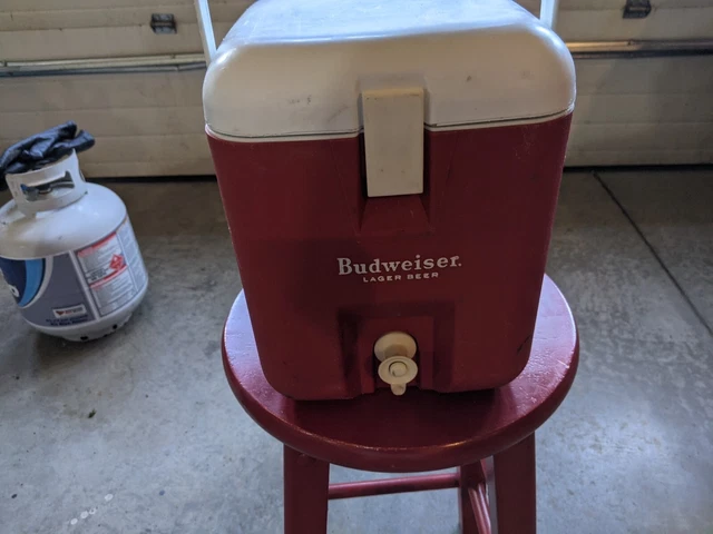 Rare Vintage Budweiser Lager Cooler One (1) Gallon Beer Water Margaritas
