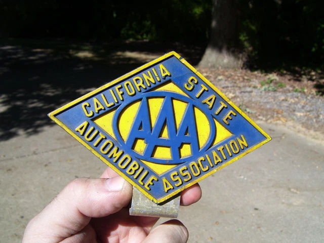 1950s Antique California AAA License plate Topper Vintage Chevy Ford Hot Rod 57 1950s Antique California AAA License plate Topper Vintage Chevy Ford Hot Rod 57