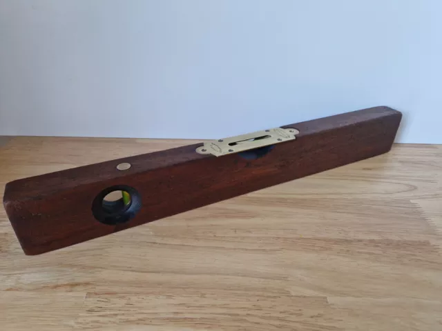 J Rabone & Sons Large Wooden Spirit Level 1930s Working Display Ready