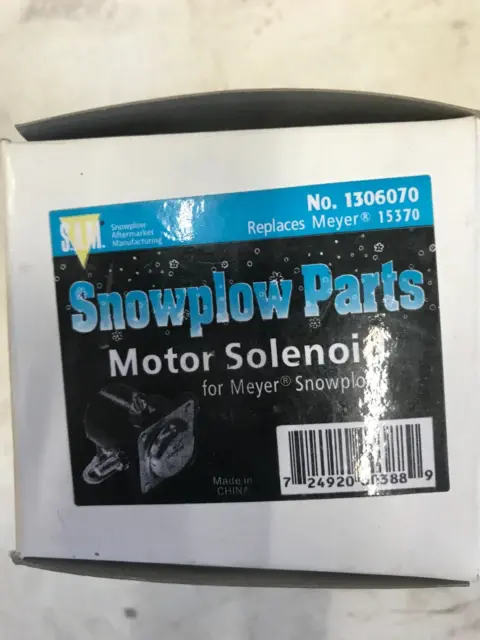 Snow Plow Motor Solenoid Replaces Meyer 15370 SAM Buyers 1306070 NLP BPL3011