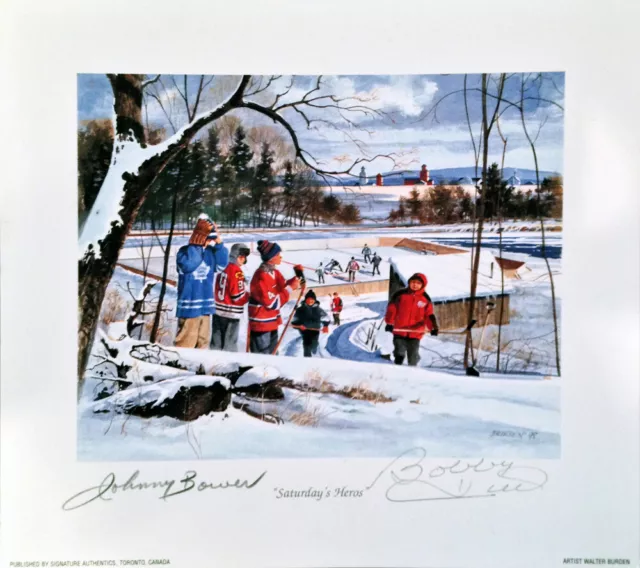 Saturday's Heroes - Signed by Johnny Bower and Bobby Hull