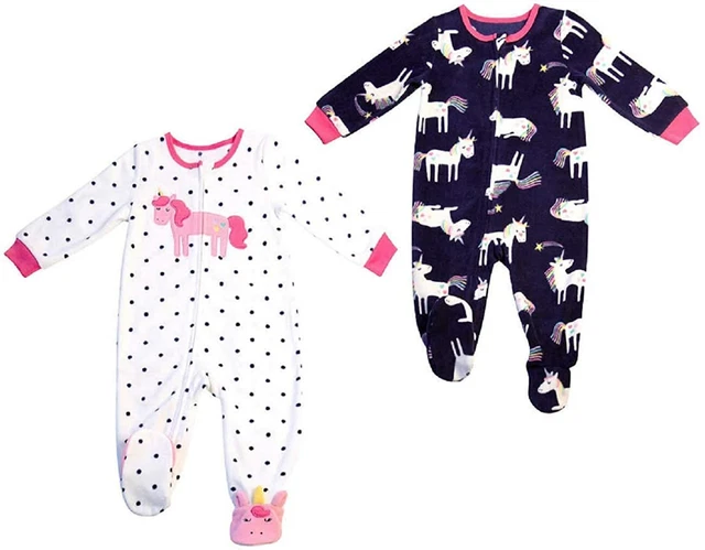 ABSORBA BABY TODDLER Sleeper 2 Pack Unicorn Girls New 15.99