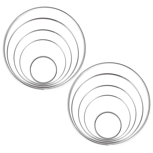 10 piezas Anillo Atrapasueños De Metal Anillo Coronal Anillos El Círculo