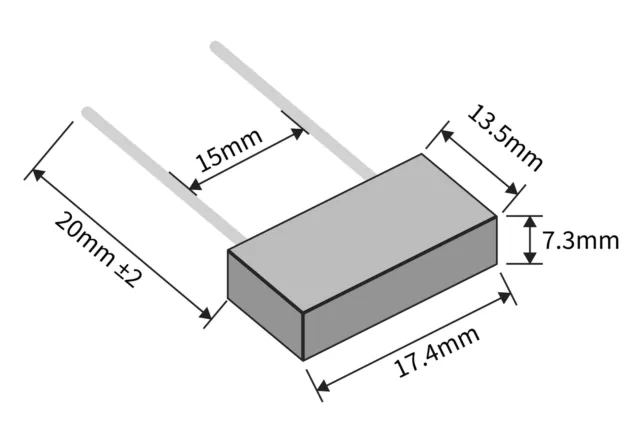 2 Kondensator MKP62 X2 275V 0,22µF 0.22uF 220nF 224K 224 K 230V 40/110/56/B 3