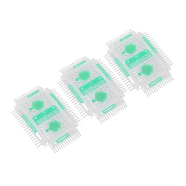 Beekeeping Pin TypeQueenBee Cage 3pcs 11x7 X2.5cm/4.3x2.7x1.0in Light Weight