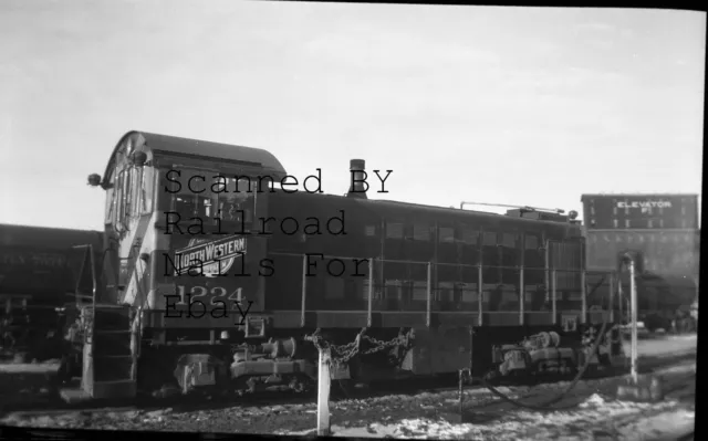 Lot of 4 1940s Alcos Original Railroad Photo Negatives Chicago & Northwestern