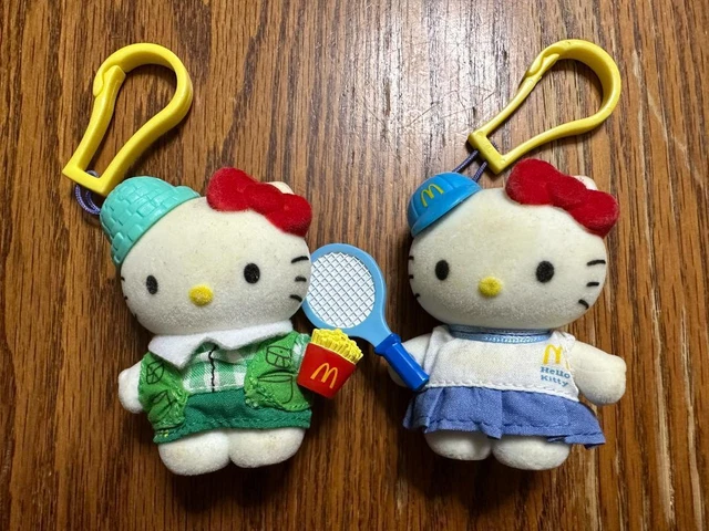 Mcdonald'S Happy Set Hello Kitty Figure Key Ring Heisei Retro Free Shipping